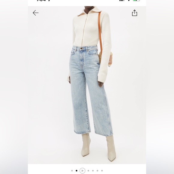 Brand New Gauge81 Zipped Long Sleeve Ribbed Wool Bodysuit - Picture 2 of 7